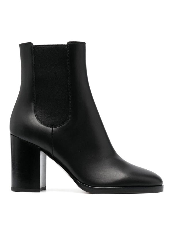 Gianvito Rossi: ankle boots - Leather Ankle Boots