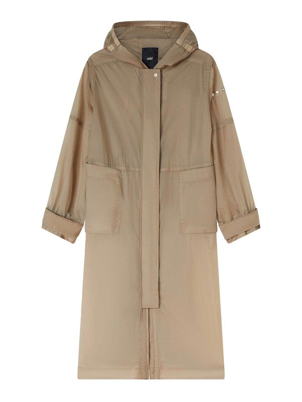 ADD: parkas - Long Beige Parka