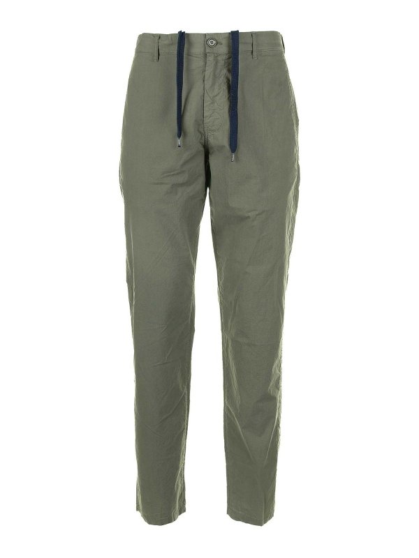 ASPESI: Pantalones casual - Pantalón Casual - Verde Oscuro