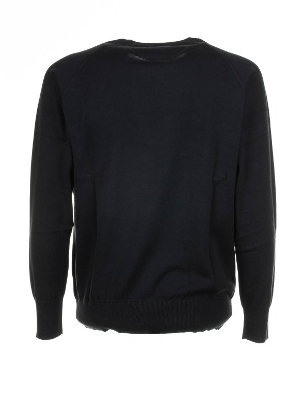 ASPESI: Suéteres con cuello pico online - Suéter Cuello Redondo - Negro