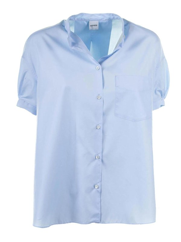 ASPESI: shirts - Light Blue Shirt