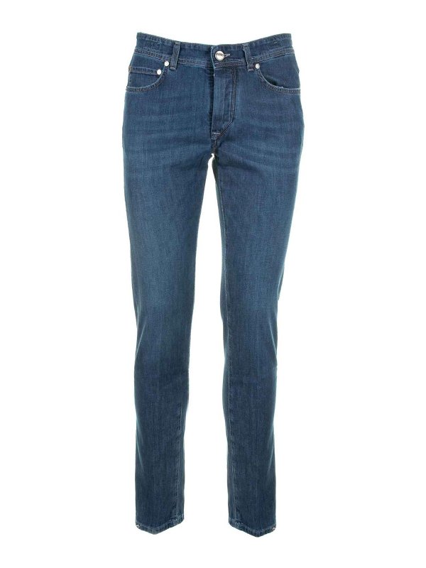 BARBA: bootcut jeans - Jeans In Denim Blu