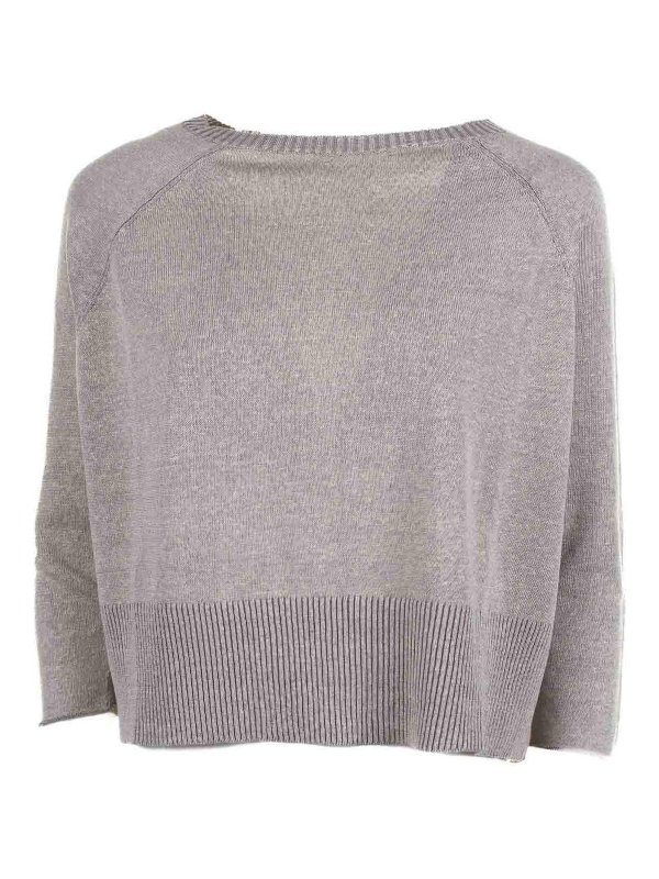 BASE: boat necks - Beige sweater