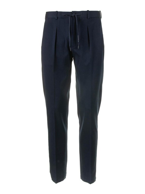 CIRCOLO 1901: casual trousers - Navy Blue Trousers