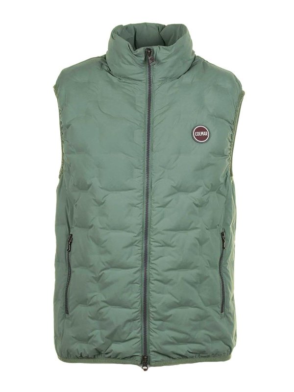 Colmar: padded jackets - Colmar Gilet Verde Trapuntato In Piuma
