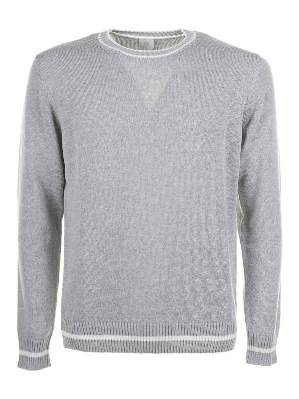 ELEVENTY: Pull col rond - Pull Col Rond - Gris