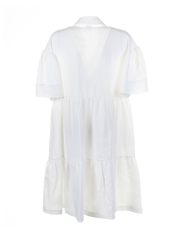 ELEVENTY: Robe longueur genou online - Robe Au Genou - Blanc