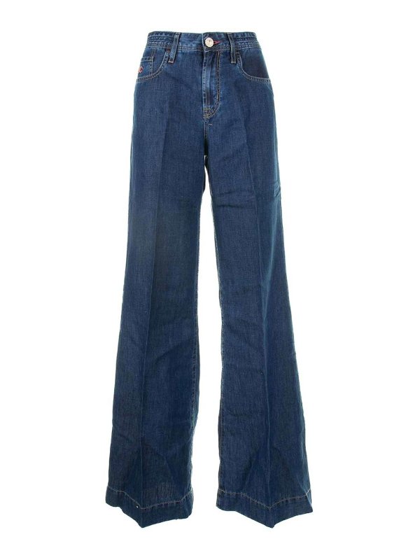 JACOB COHEN: Bootcut - Bootcut Jeans - Blau