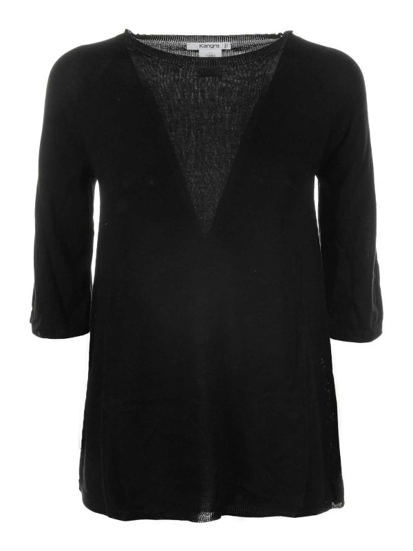 Kangra Cashmere: Camisetas - Camiseta - Negro