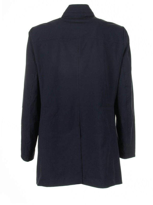 The Best Shops MOORER: cappotti trench - Trench Lungo Blu Navy