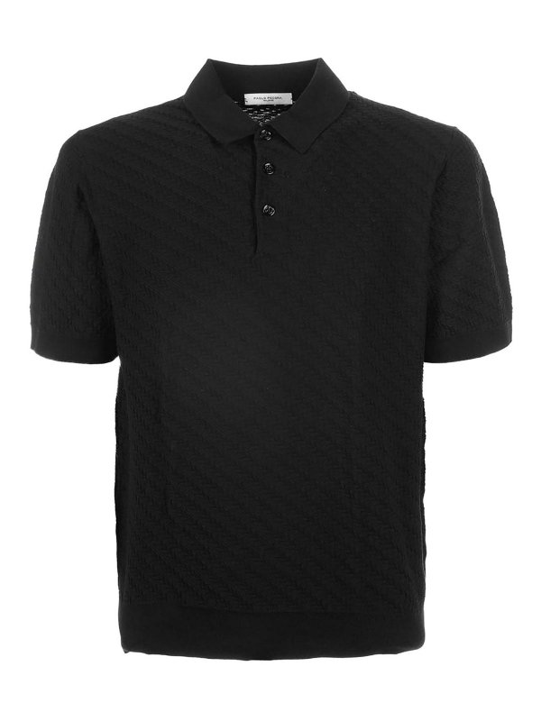 Paolo Pecora: ポロシャツ - ポロシャツ - 黒