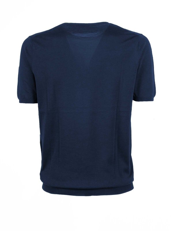 PEOPLE OF SHIBUYA: t-shirts online - Blue Crew Neck T-Shirt