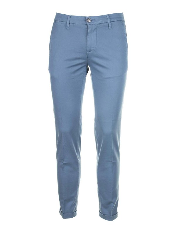 RE-HASH: casual trousers - Light blue chino trousers