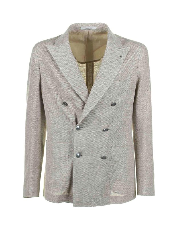 TAGLIATORE: giacche blazer - Giacca Doppiopetto Beige