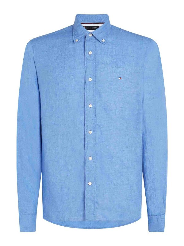 TOMMY HILFIGER: シャツ - シャツ - ブルー