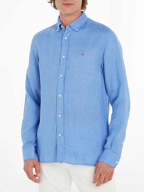 The Best Shops TOMMY HILFIGER: シャツ - シャツ - ブルー