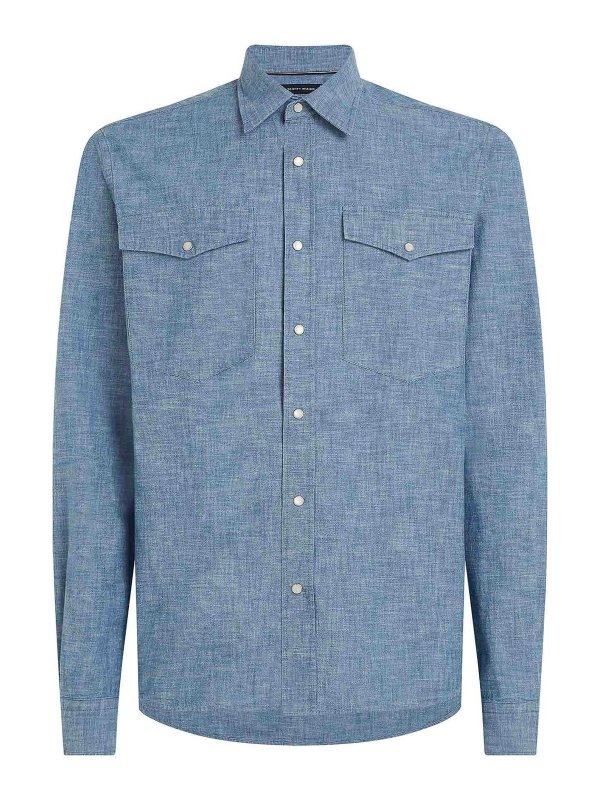TOMMY HILFIGER: camicie - Camicia Indaco