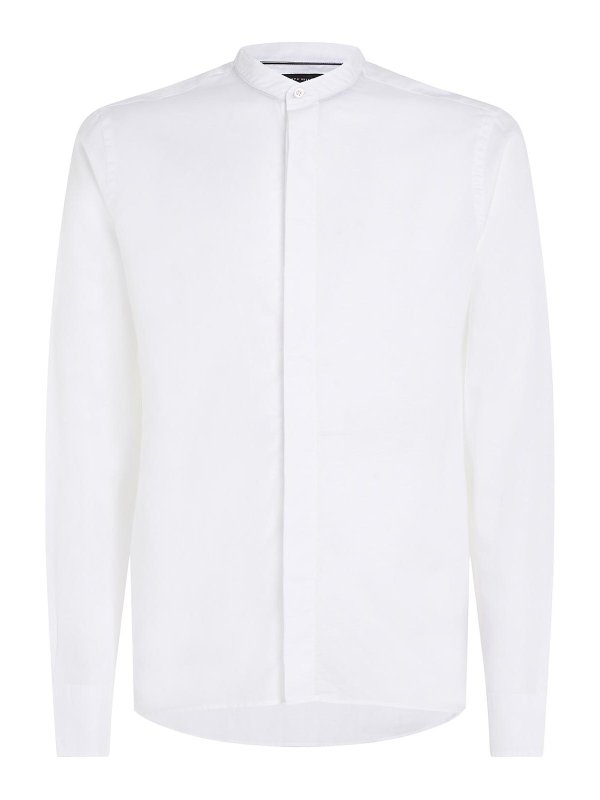 TOMMY HILFIGER: shirts - Regular Fit Shirt In Dobby Fabric