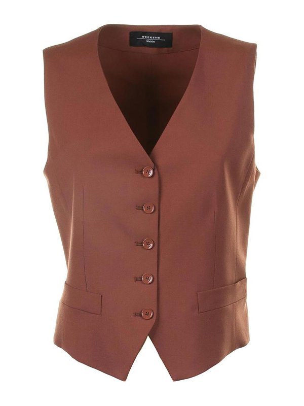 WEEKEND MAX MARA: Westen - Weste - Braun