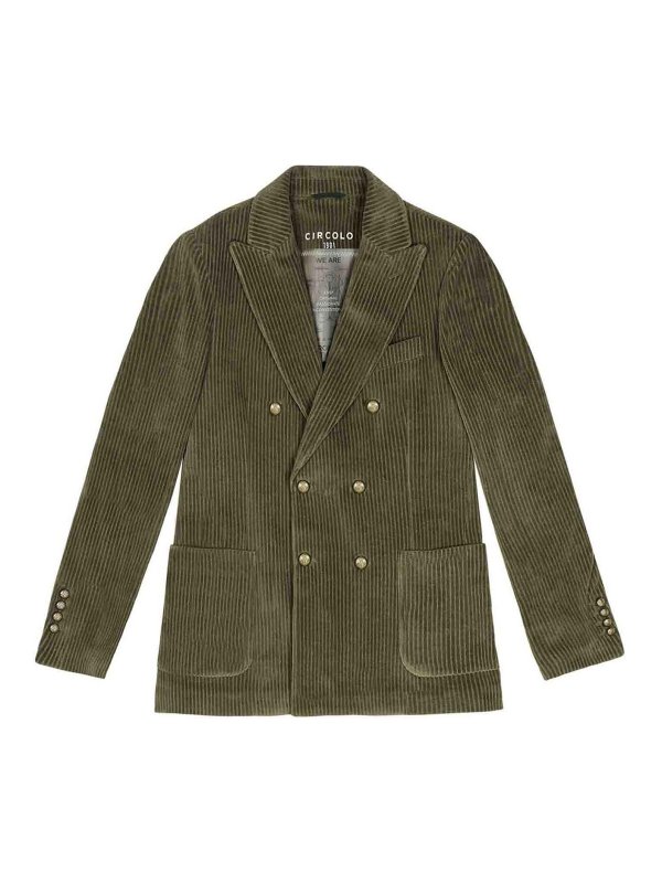 CIRCOLO 1901: giacche casual - Giacca Doppiopetto Uomo Verde