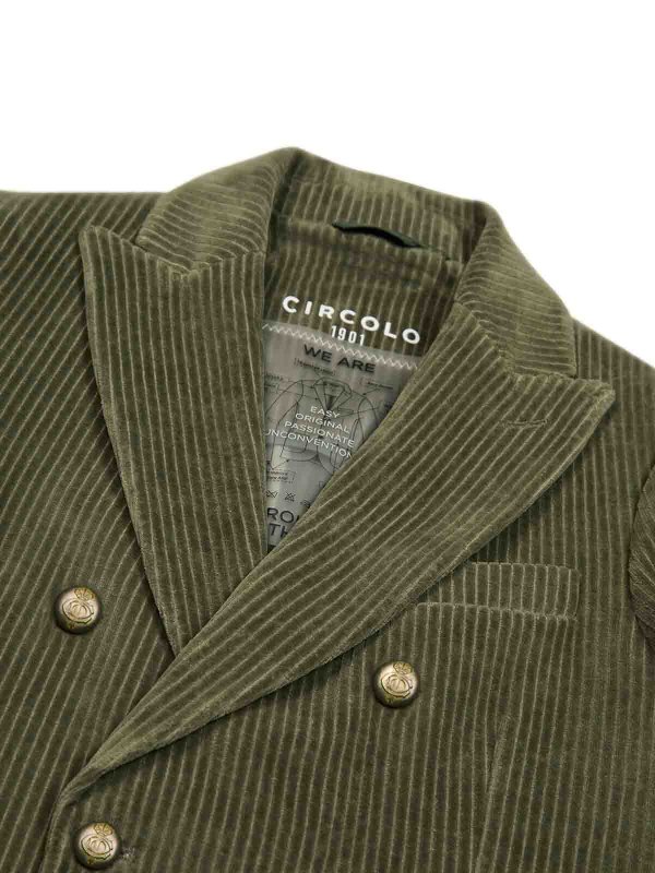 CIRCOLO 1901: giacche casual online - Giacca Doppiopetto Uomo Verde