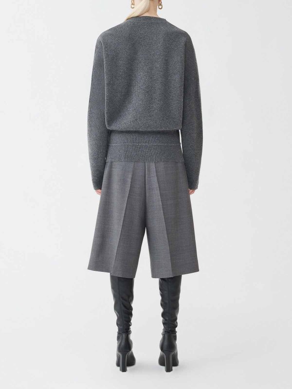 The Best Shops FABIANA FILIPPI: Strickpullover mit Rundhalsausschnitt - Rundhalspullover - Schwarz