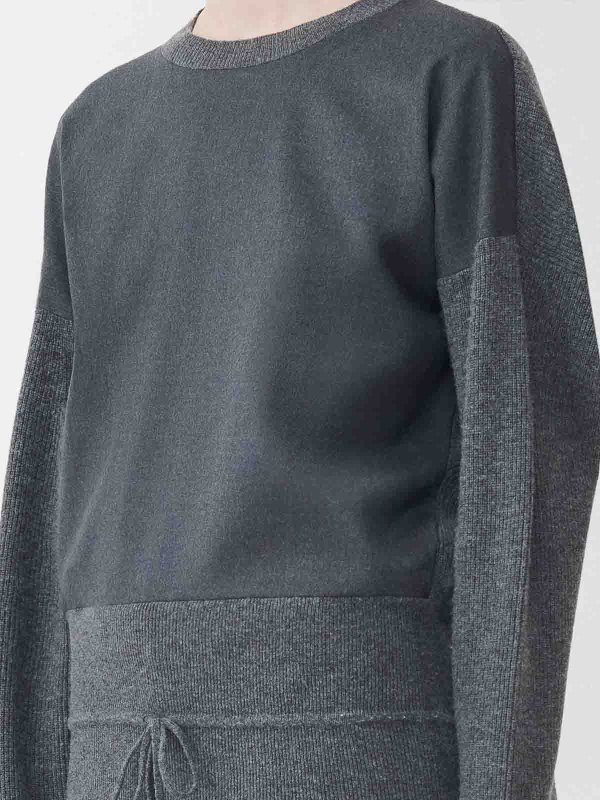 Rundhalspullover - Schwarz shop online: FABIANA FILIPPI