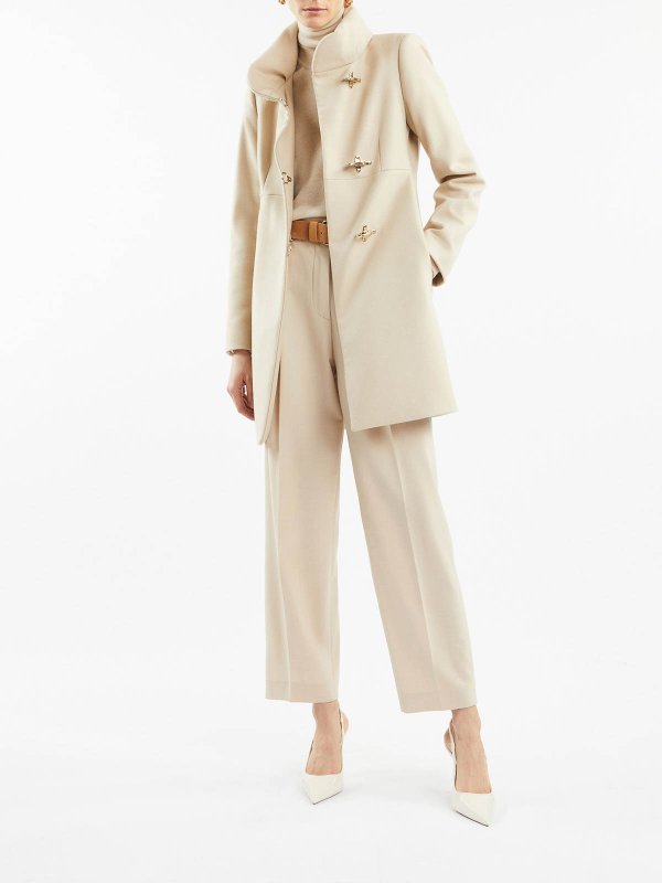 FAY: short coats online - Virgin coat in soft wool
