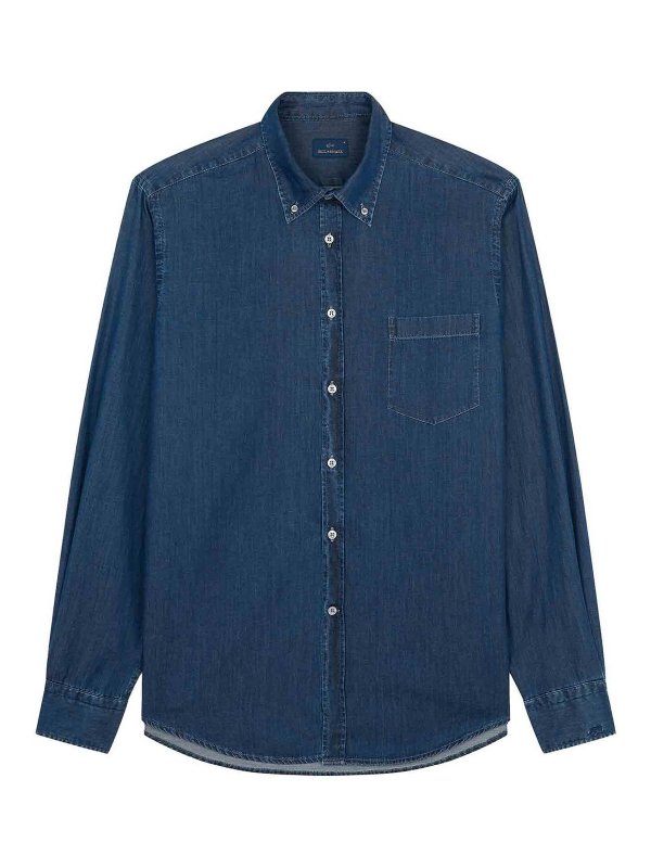 PAUL & SHARK: camicie - Camicia Uomo In Denim