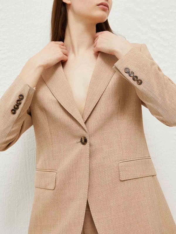 ブレザー - キャメル shop online: MARELLA