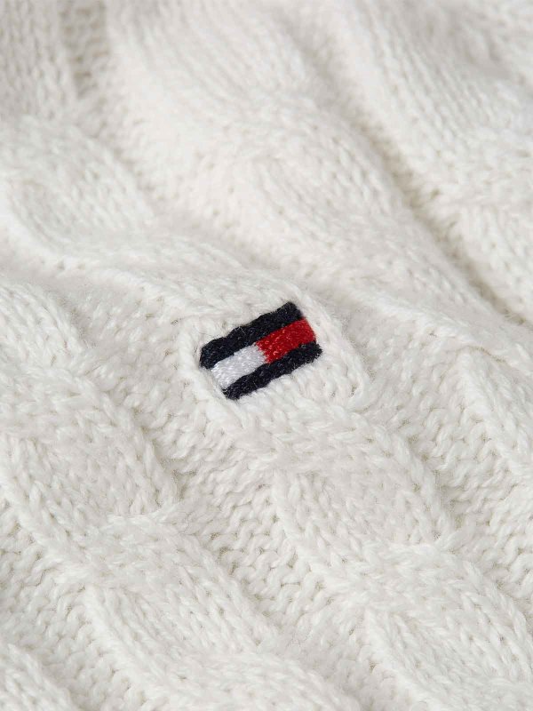 The Best Shops TOMMY HILFIGER: Strickpullover mit Rundhalsausschnitt - Rundhalspullover - Beige