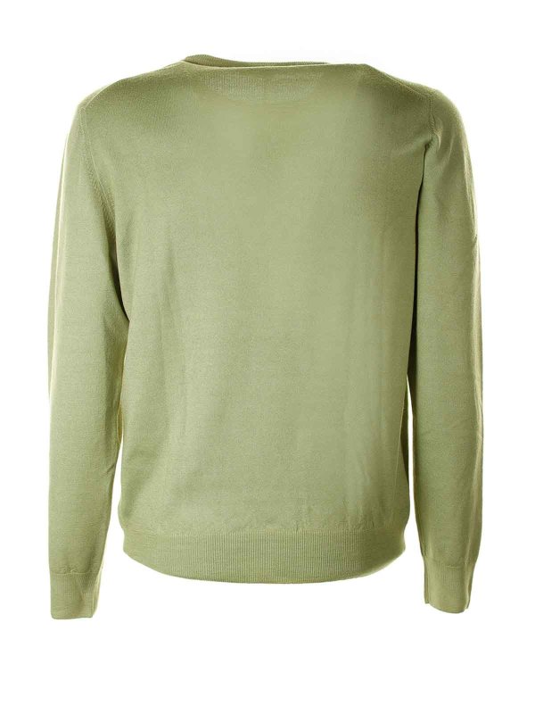 BARBA: Strickpullover mit Rundhalsausschnitt online - Rundhalspullover - Gelb