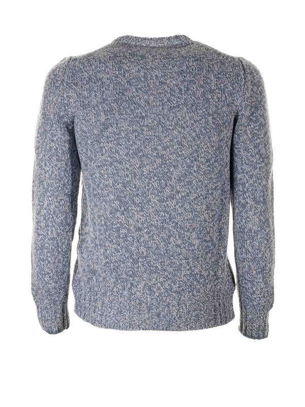 BARBA: crew necks online - Bluette crew neck sweater