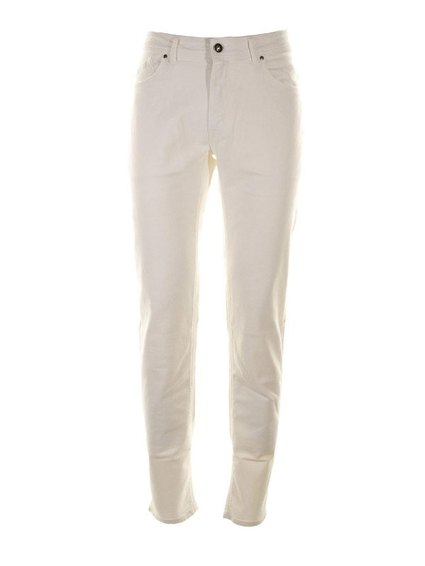 BARMAS: bootcut jeans - Jeans In Denim Bianco