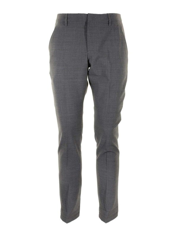 DONDUP: casual trousers - Gray Men