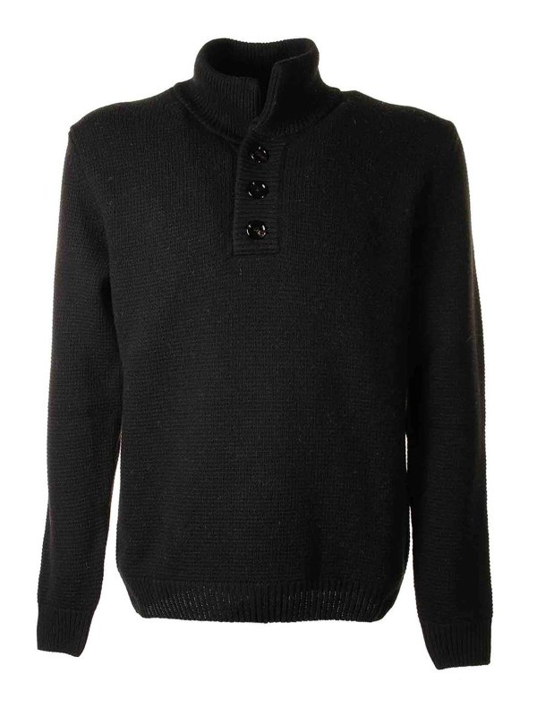 DONDUP: Rollkragenpullover  und Polo-Ausschnitt - Rollkragenpullover - Schwarz