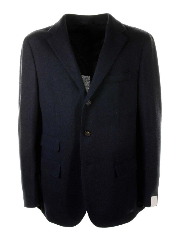 ELEVENTY: giacche blazer - Giacca Alpaca Blu