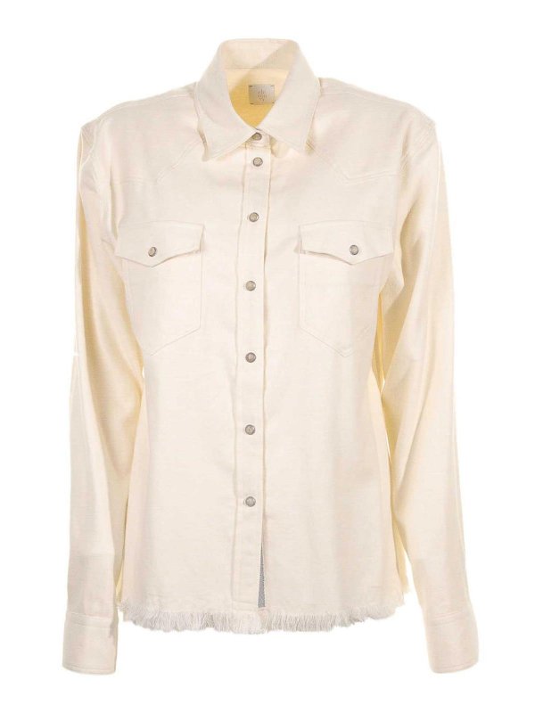 ELEVENTY: シャツ - シャツ - ベージュ