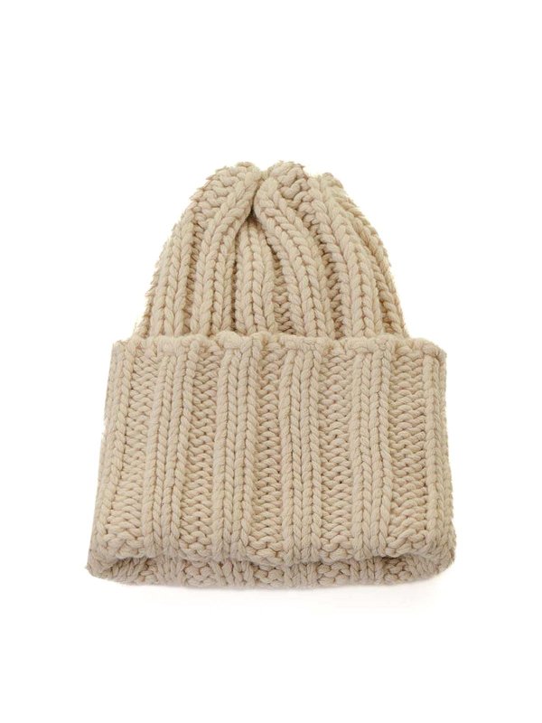 INVERNI: hats & caps - Vanilla Cashmere Beanie