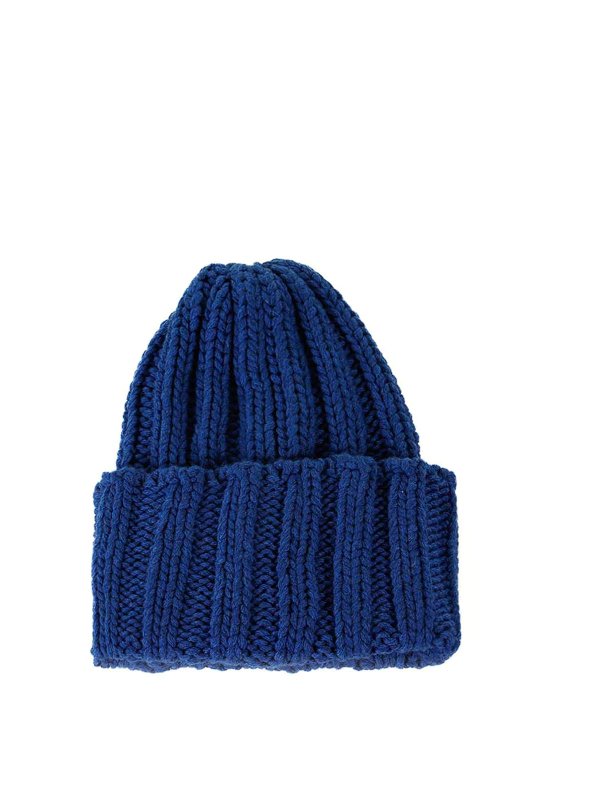 INVERNI: hats & caps - Blue Cashmere Beanie