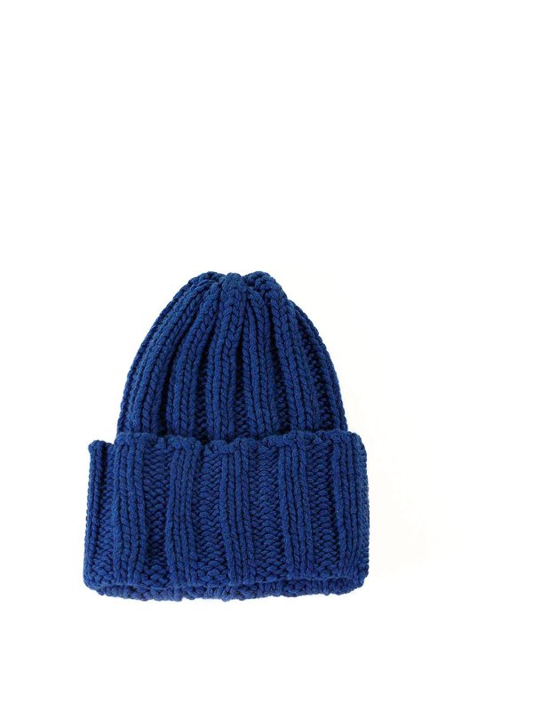 INVERNI: hats & caps online - Blue Cashmere Beanie