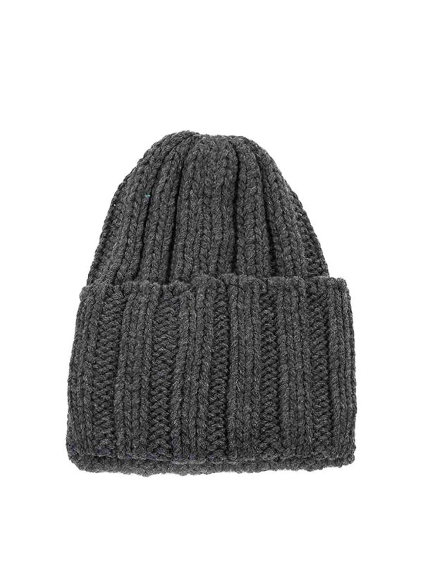 INVERNI: hats & caps - Anthracite Cashmere Beanie