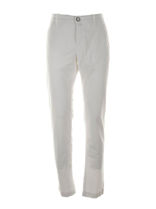 JACOB COHEN: casual trousers - White trousers