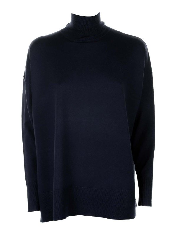 KAOS: Turtlenecks & Polo necks - Blue turtleneck