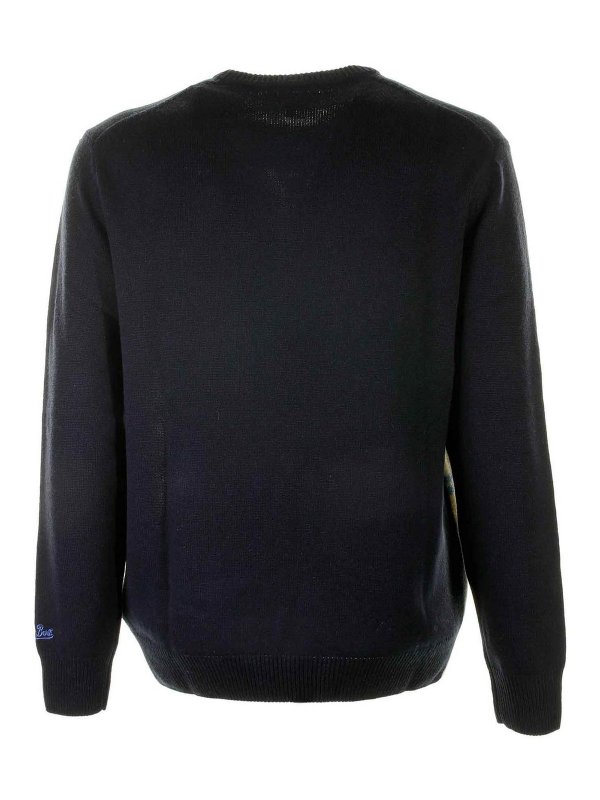 MC2 SAINT BARTH: Strickpullover mit Rundhalsausschnitt online - Rundhalspullover - Schwarz