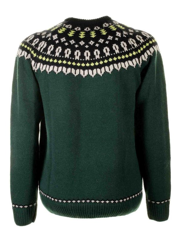 MC2 SAINT BARTH: crew necks online - Green Crew Neck Sweater