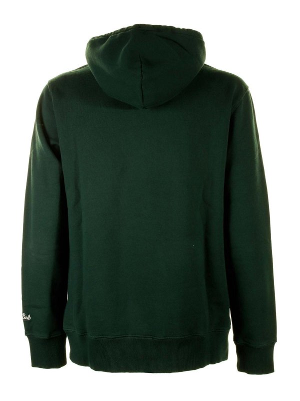 MC2 SAINT BARTH: Sweatshirts & Sweaters online - Mc2 Saint Green Padel Hooded Sweatshirt
