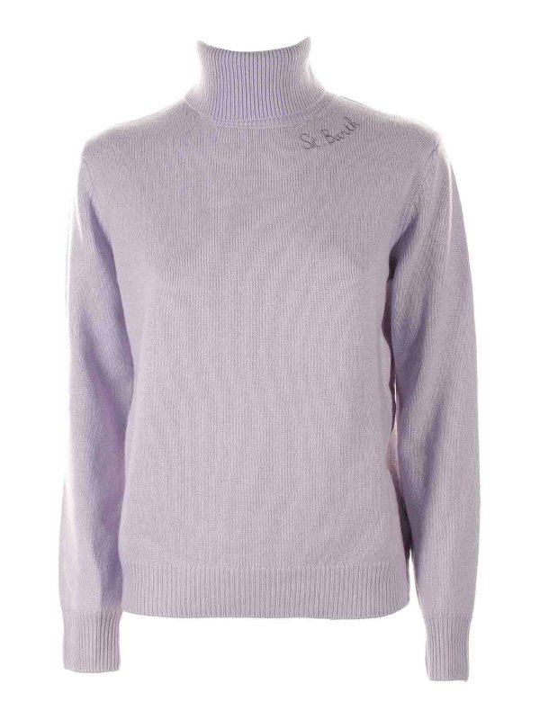 MC2 SAINT BARTH: Turtlenecks & Polo necks - Lilac turtleneck
