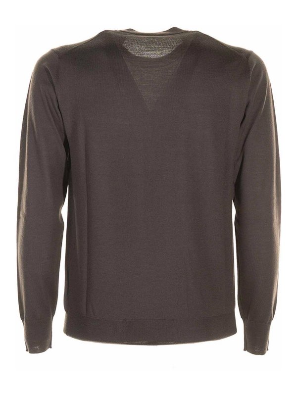 Paolo Pecora: maglia collo rotondo online - Maglia Girocollo Marrone