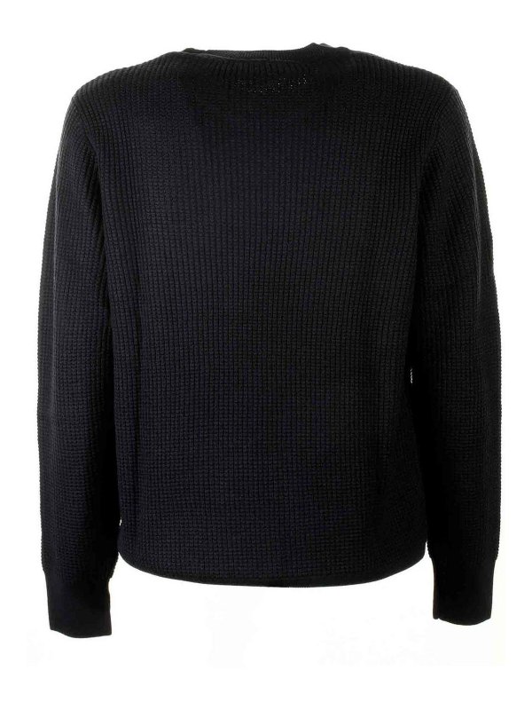 Paolo Pecora: crew necks online - Blue Crew Neck Sweater